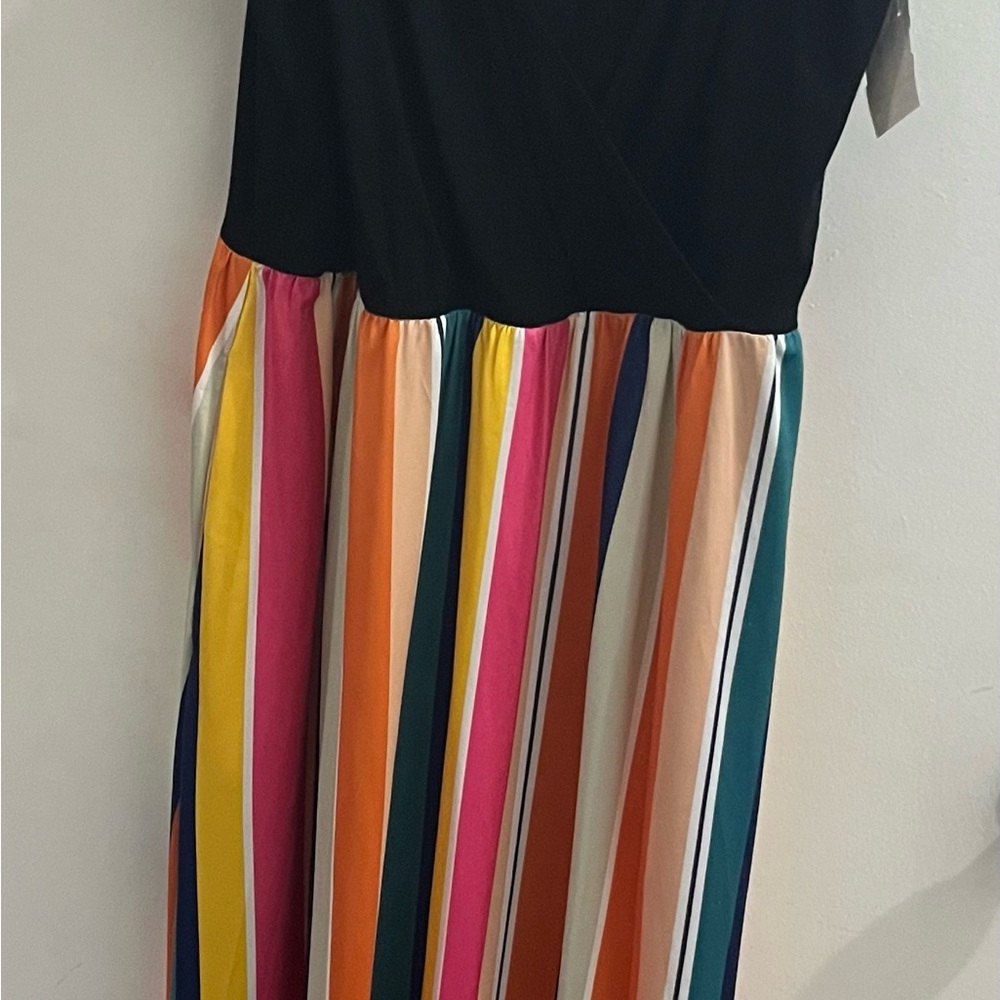Colorful Striped Maxi Dress